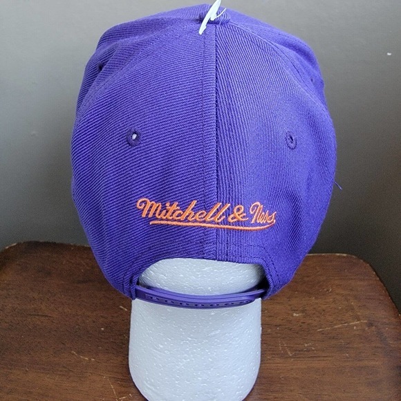 Phoenix Suns Mitchell & Ness NBA Snapback Hat 2Tone Hardwood Classics Cap Retro - Picture 4 of 11
